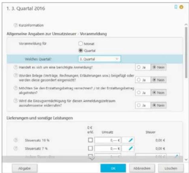 Buhl Tax 2017 Professional - Umsatzsteuer-Voranmeldung - 1