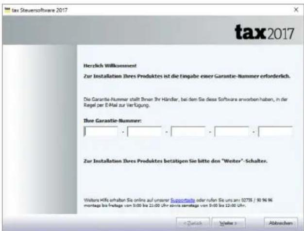 Buhl Tax 2017 Professional - Hinweis - 2