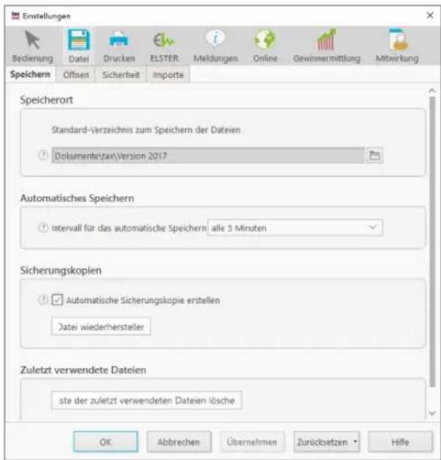 Buhl Tax 2017 Professional - Speichern - 1