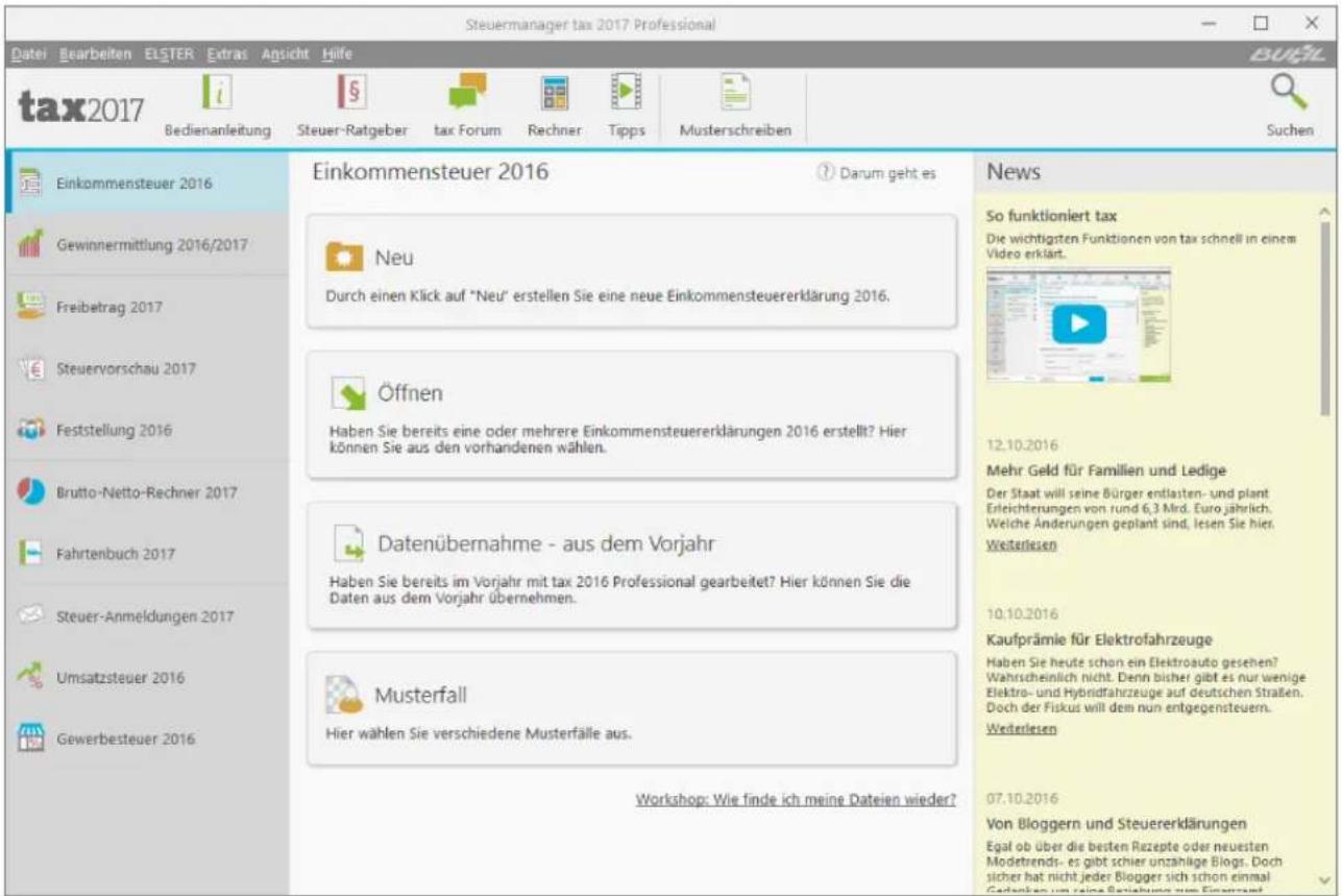 Buhl Tax 2017 Professional - Hinweis - 1