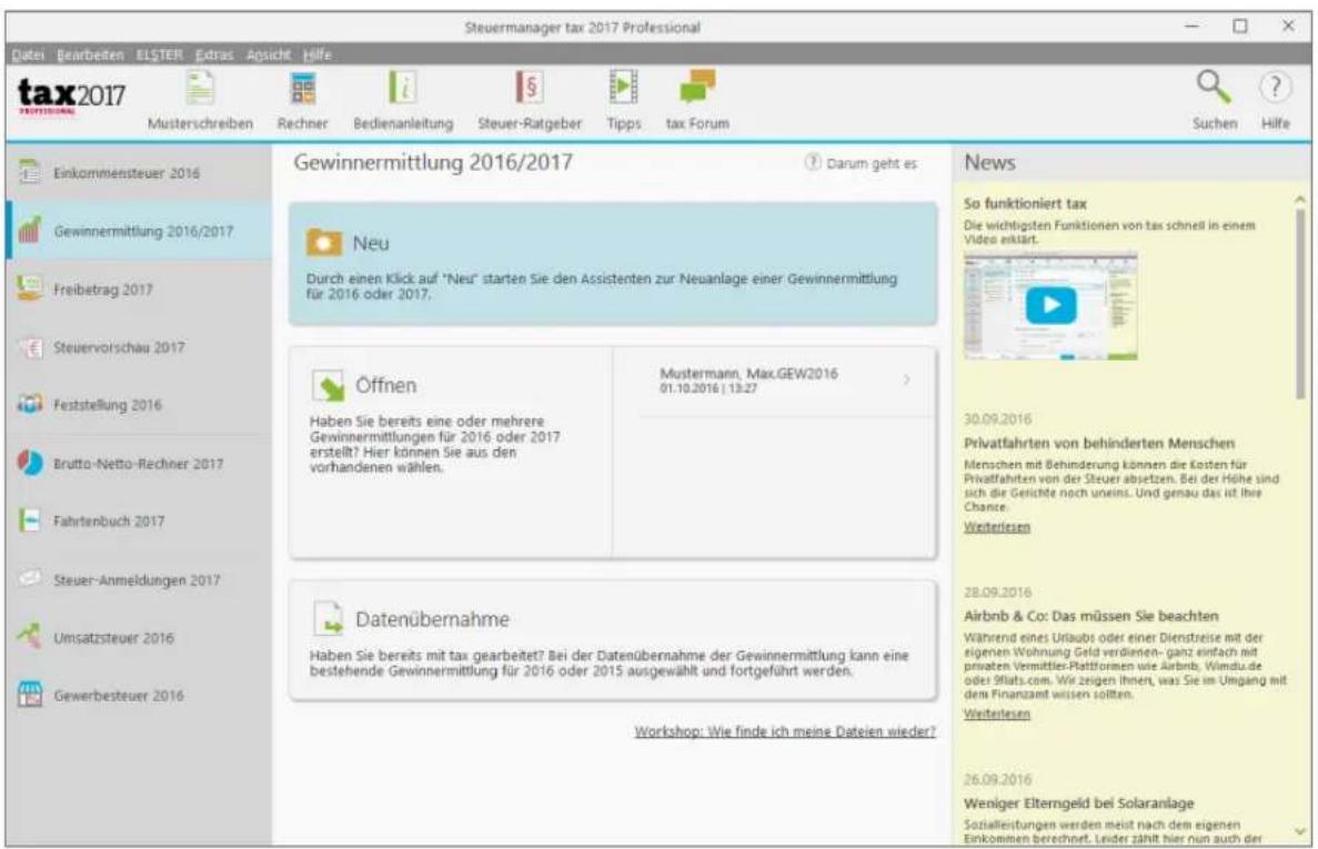 Buhl Tax 2017 Professional - Bedienanleitung - 1