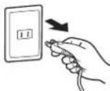 MITSUBISHI 40ML8H - 万一異常が発生したときは、電源プラグをすぐ抜く!! - 1