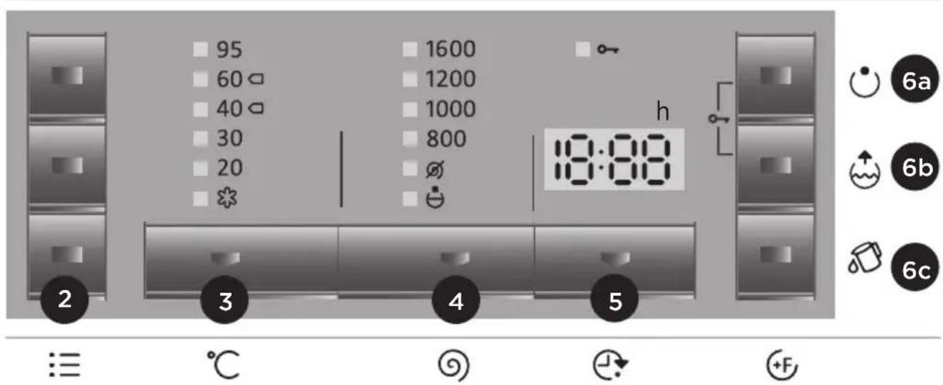 GORENJE WA85F4T/I - SCHRITT: AUSWAHL DER EINSTELLUNGEN - 1