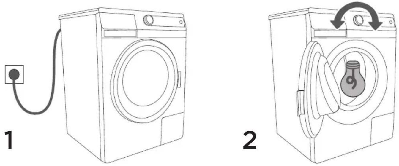 GORENJE WA85F4T/I - EINSCHALTEN DER WASCHMASCHINE - 1