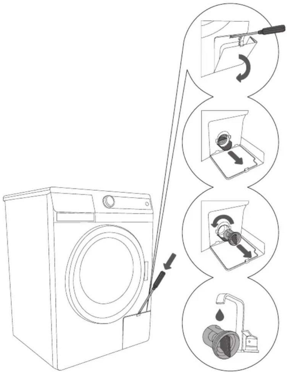 GORENJE WA85F4T/I - REINIGEN DES FILTERS - 1