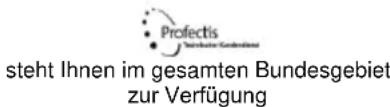 Profectis Steht Ihnen im gesamten Bundesgebiet zur Verfügung