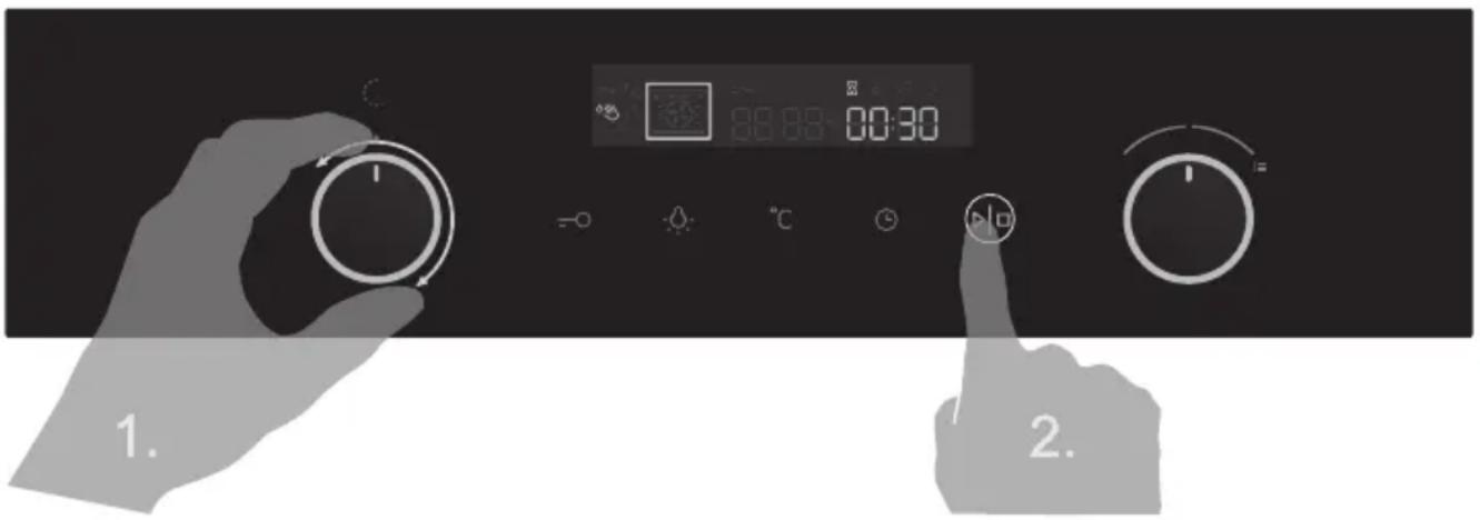 GORENJE BCS547S23X - Gebrauch der Steam-Clean-Funktion - 1
