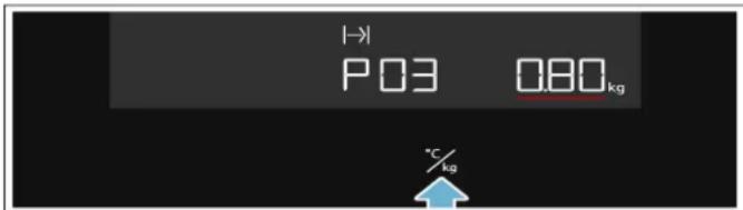 P03 0.80kg +°C /kg