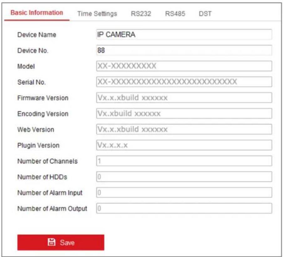 Hikvision DS-2CD4D26FWD-IZ(S) - Configuring Basic Information - 1