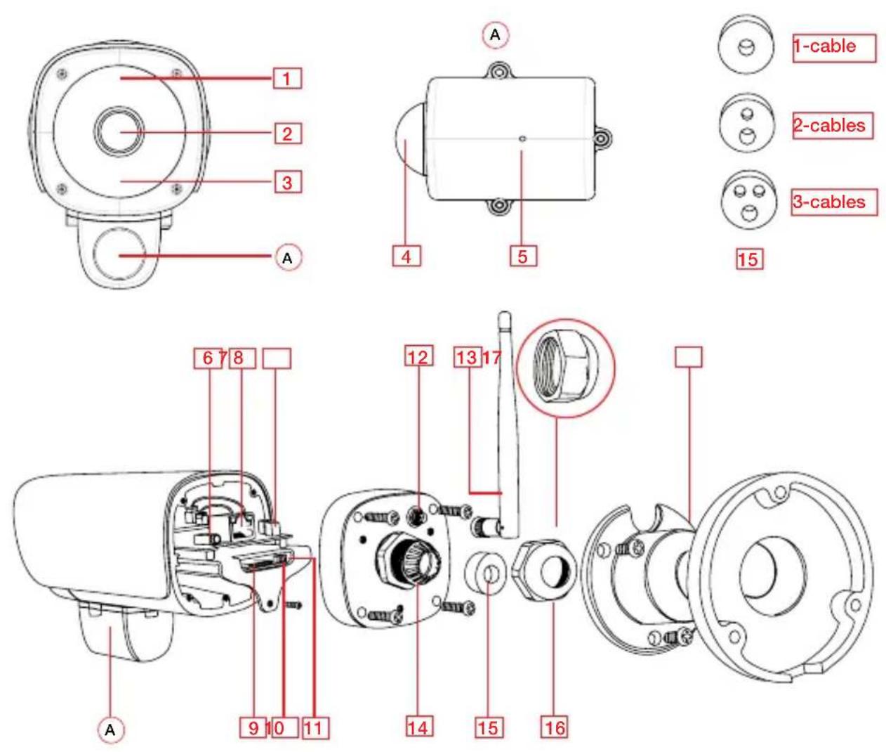 Instar IN-9008 - Camera Structure - 1