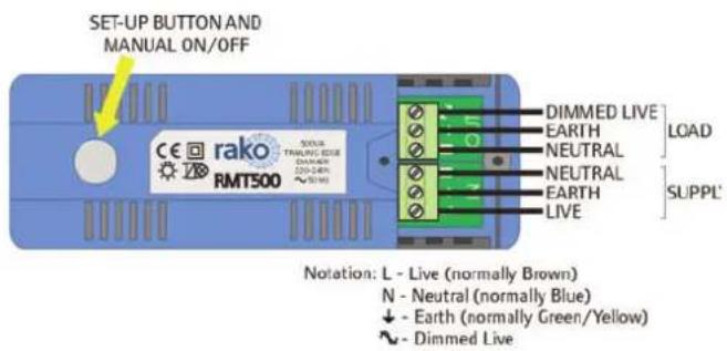 Rako RMT500 - connection details - 1
