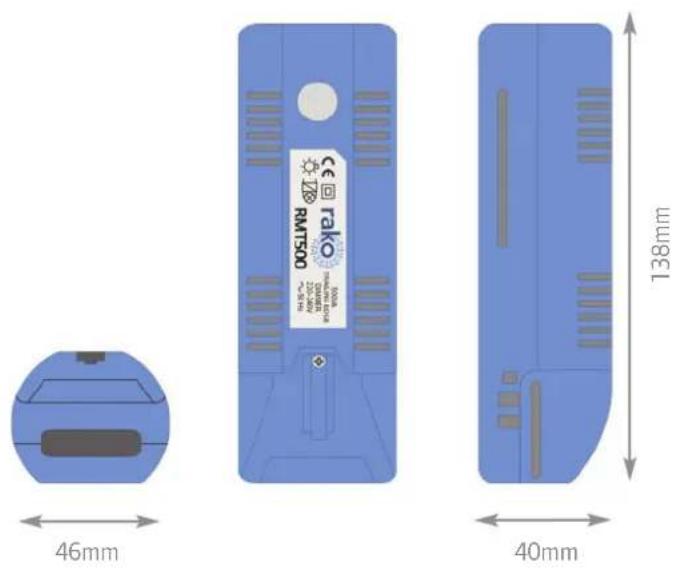 Rako RMT500 - mechanical data - 1