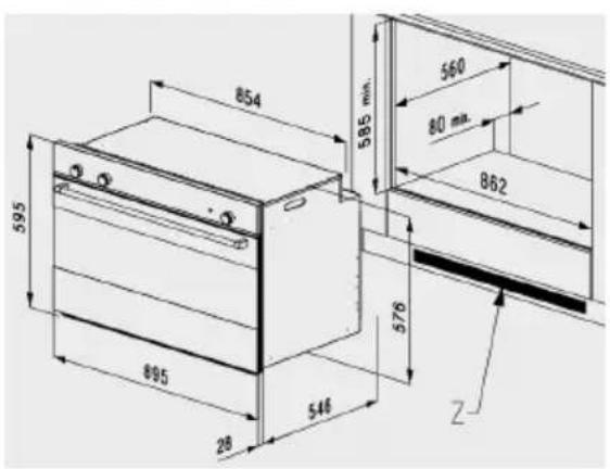 Smalvic Glass FI-60GEVT /F-CM - INSERTING THE OVEN INTO THE CABINET - 3
