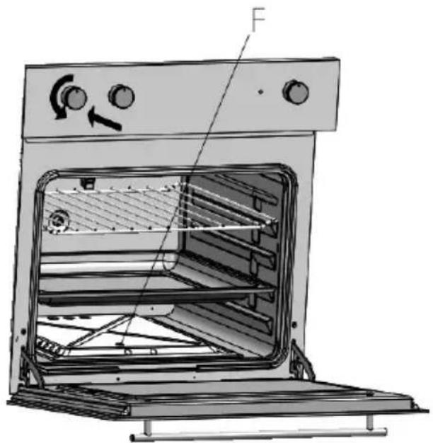 Smalvic Glass FI-60GEVT /F-CM - Igniting the oven burner - 1