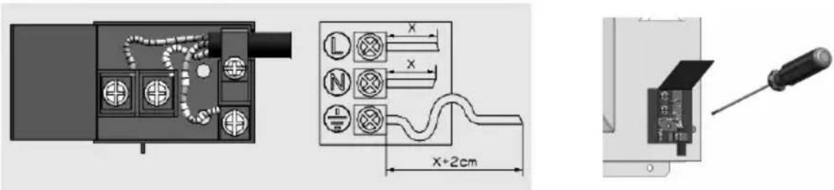 Smalvic Glass FI-60GEVT /F-CM - ASSEMBLY/REPLACEMENT OF THE POWER SUPPLY CABLE - 1