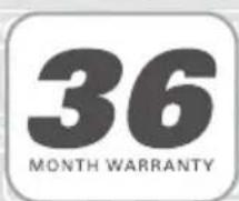 36 MONTH WARRANTY
