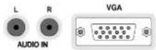 SILVERCREST LCD-TV 32104 DVB-C/T - Anschließen des LCD-TVs an einen PC - 1