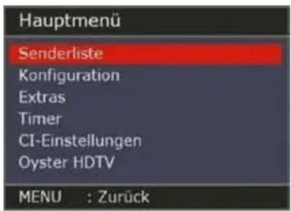 Oyster Cosmo HDTV - Senderliste / Bearbeiten - 1