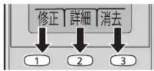 PANASONIC KX-PD305DW - 【修正】、【詳細】、【消去】など - 1