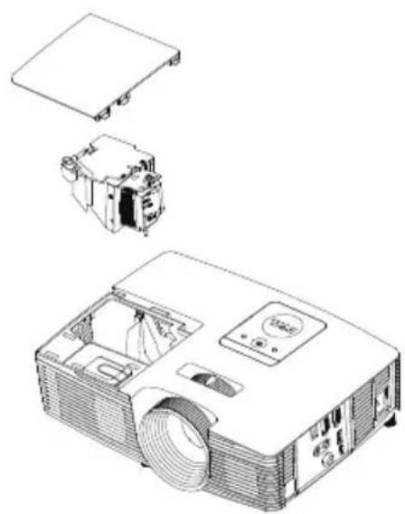 DELL P318S - Changing the Lamp - 1