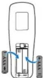 DELL P318S - Replacing Remote Control Batteries - 4