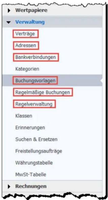 Lexware FinanzManager Deluxe 2019 - Suchen und Filtern in der Verwaltung - 2