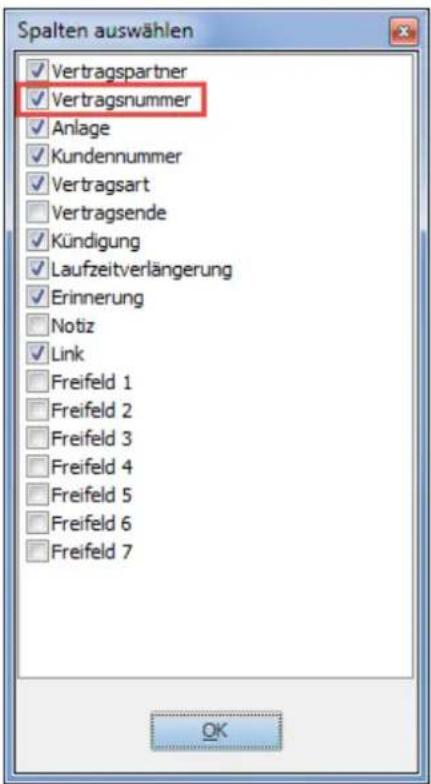 Lexware FinanzManager Deluxe 2019 - Vertragsnummer als eigene Spalte - 2