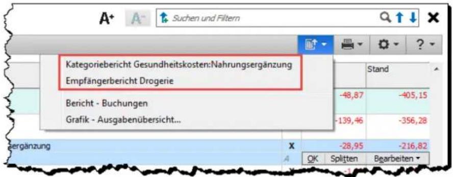 Lexware FinanzManager Deluxe 2019 - Eigene kontextbezogene Berichtsvorlage - 1