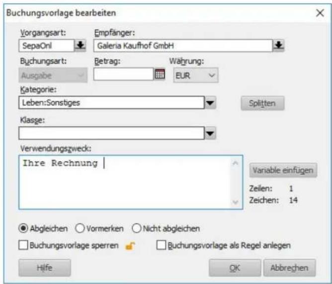 Lexware FinanzManager Deluxe 2019 - Buchungsvorlage - 1