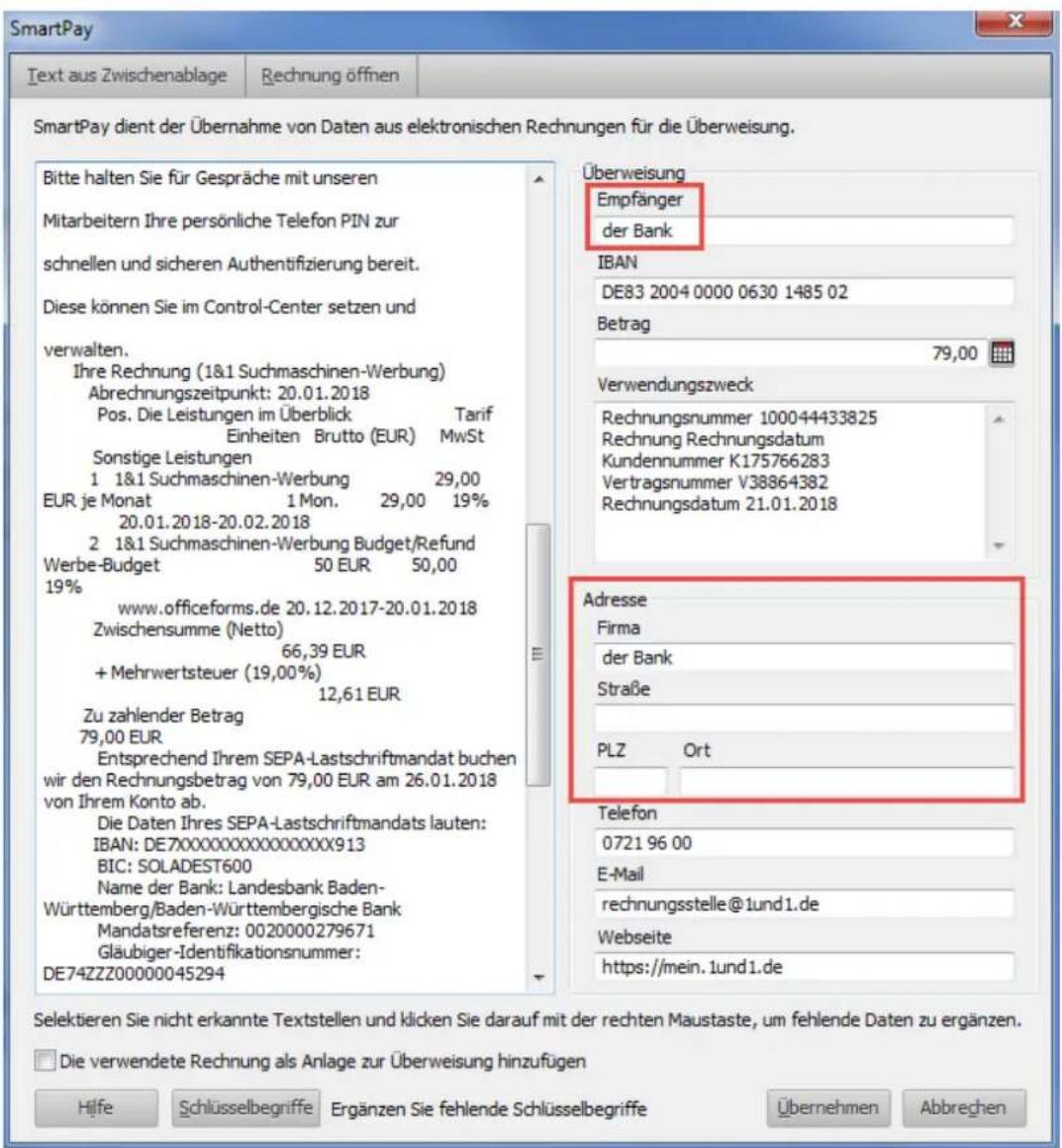 Lexware FinanzManager Deluxe 2019 - Daten aus PDF auslesen - 3