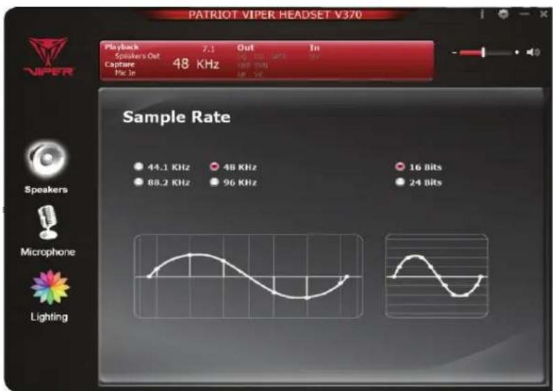 Patriot Memory Viper V370 - Sample Rate - 1