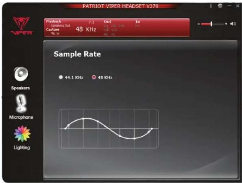 Patriot Memory Viper V370 - Sample Rate - 1
