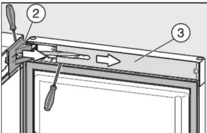 MIELE KFNS 28463 E - - Türschließdämpfer ausbauen - 2