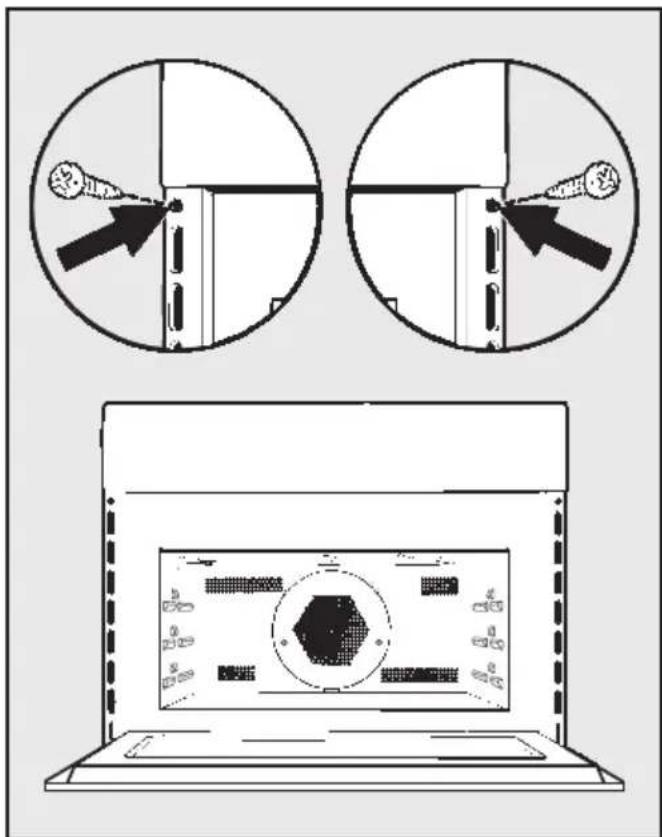 MIELE H 6800-1 BM - Detailmaße der Backofenfront - 2