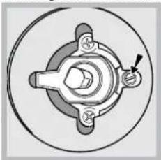 INDESIT KN1G21S(W)/UA - Adjusting the gas oven burner's minimum setting: - 1