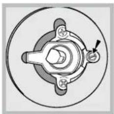 INDESIT KN1G21S(W)/UA - Газ пешінің оттығының ең төмен параметрін реттеу: - 1