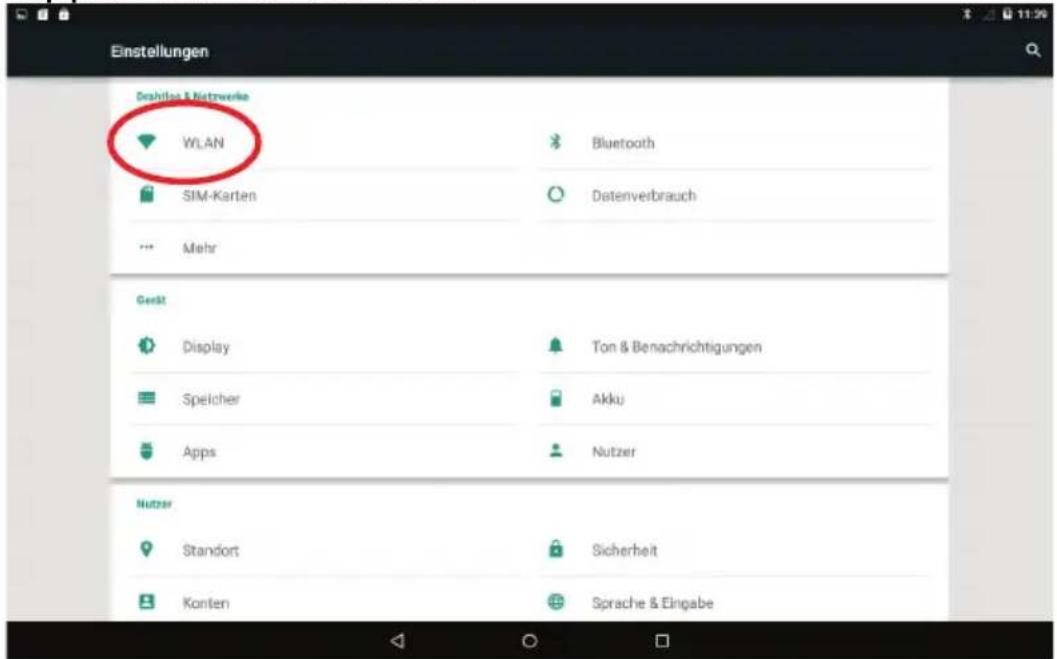 Einstellungen Deshilos & Netzwerke WLAN Bluetooth SIM-Karten Datenverbrauch Mehr Gerdt Display Ton & Benachrichtigungen Speicher Akku Apps Nutzer Nutzer Standort Sicherheit Konten Sprache & Eingabe