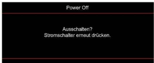 OPTOMA WU335 - Ausschalten - 1