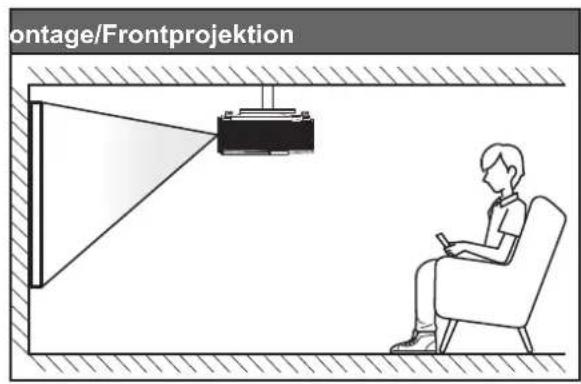 OPTOMA WU335 - Projektor installieren - 2