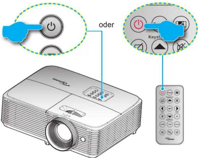 OPTOMA WU335 - Projektor ein-/ausschalten - 1