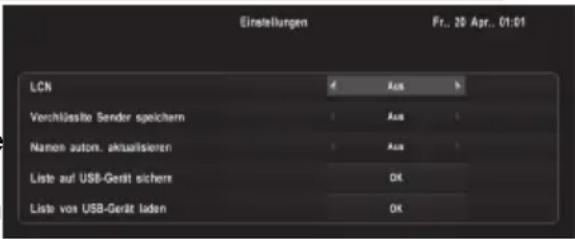 XORO HRK 7672 HDD - Einstellungen LCN - 1