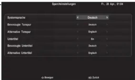 XORO HRT 8772 - Untertitelsprache (Bevorzugte/alternative) - 3