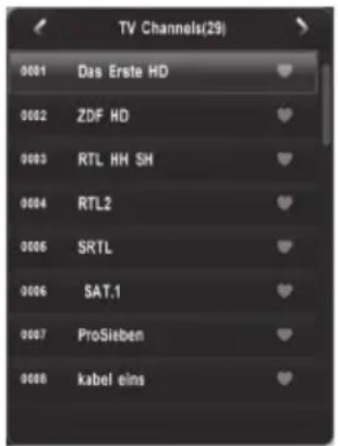 XORO HRT 8772 - Senderliste - 1
