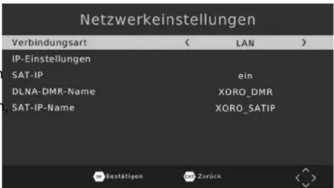 XORO HRS 2670 LAN - Verbindungsart - 1