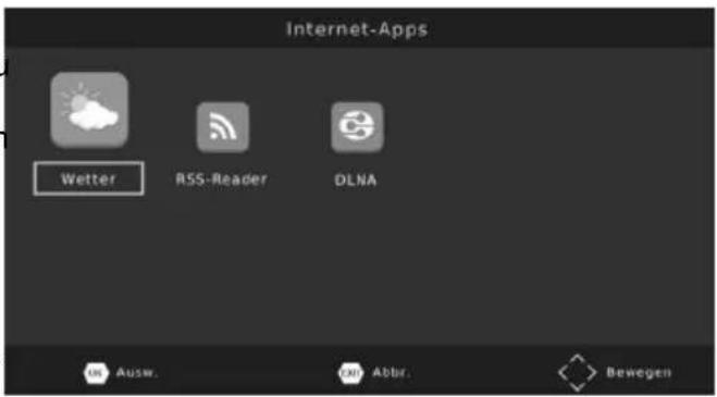 XORO HRS 2670 LAN - Wetter/RSS-Reader - 1