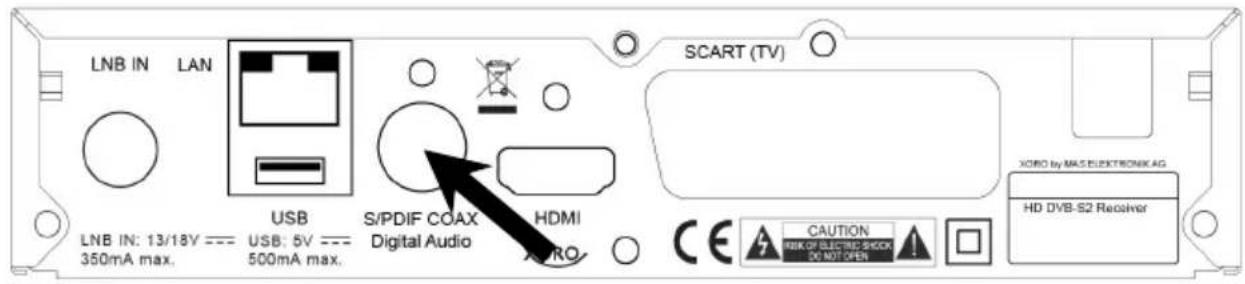 XORO HRS 2670 LAN - Anschluss an die Hi-Fi Anlage - 1