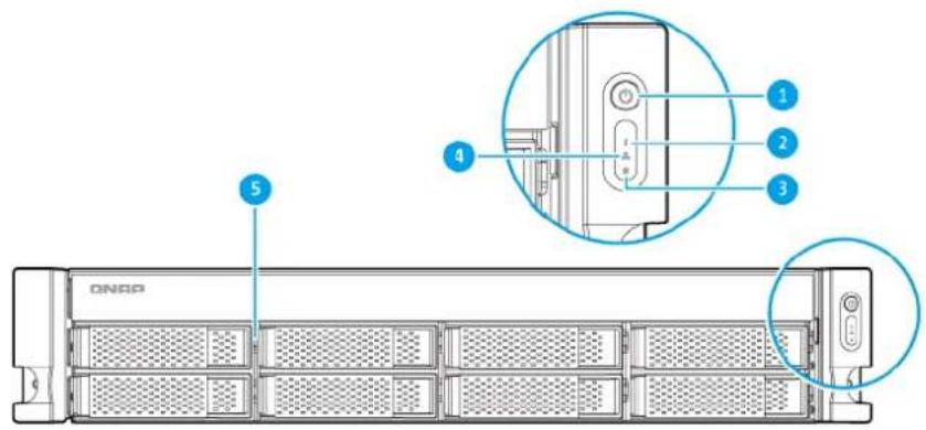 QNAP TS-453BU-4G - Front Panel - 1
