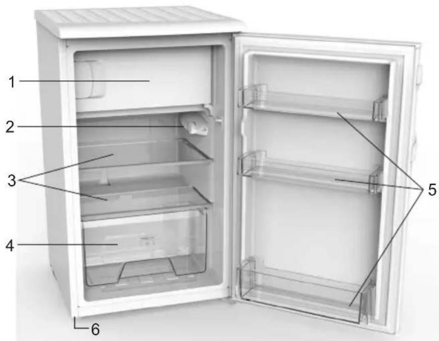 GORENJE RB4092ANW - Beschreibung des Geräts - 1