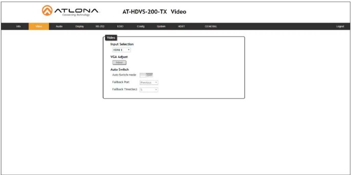 Atlona HDVS-200-TX - Video page - 1