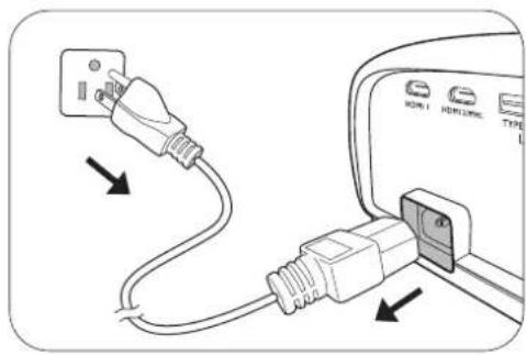 BENQ MU641 - Shutting down the projector - 1